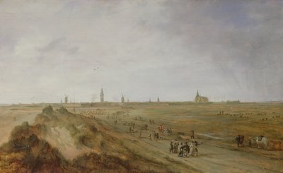 Landscape with a View of Ostend by Robert van den Hoecke